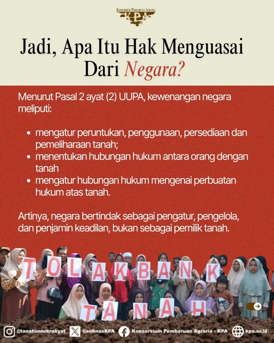 alif_lla's tweet photo. #Repost @tanahuntukrakyat
"Ini tanah negara."

Kalimat ini sering kita dengar ketika terjadi konflik agraria, pengadaan tanah untuk pembangunan, atau penggusuran. Terbaru saat TNI intimidasi petani di Tasikmalaya.

 #StopMiliterisasiAgraria #HakAtasTanahHakAsasiManusia https://t.co/gM9vZA8UUw
