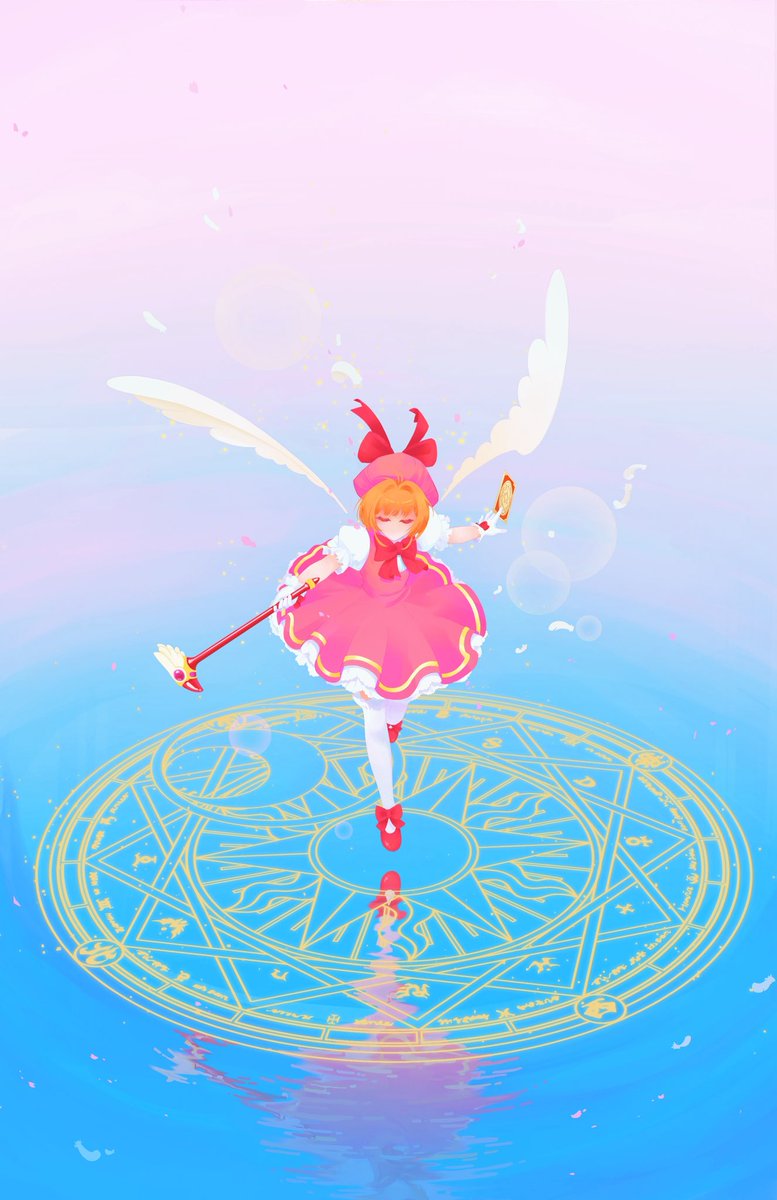 Classic Sakura walking on water #cardcaptorsakura #ccs