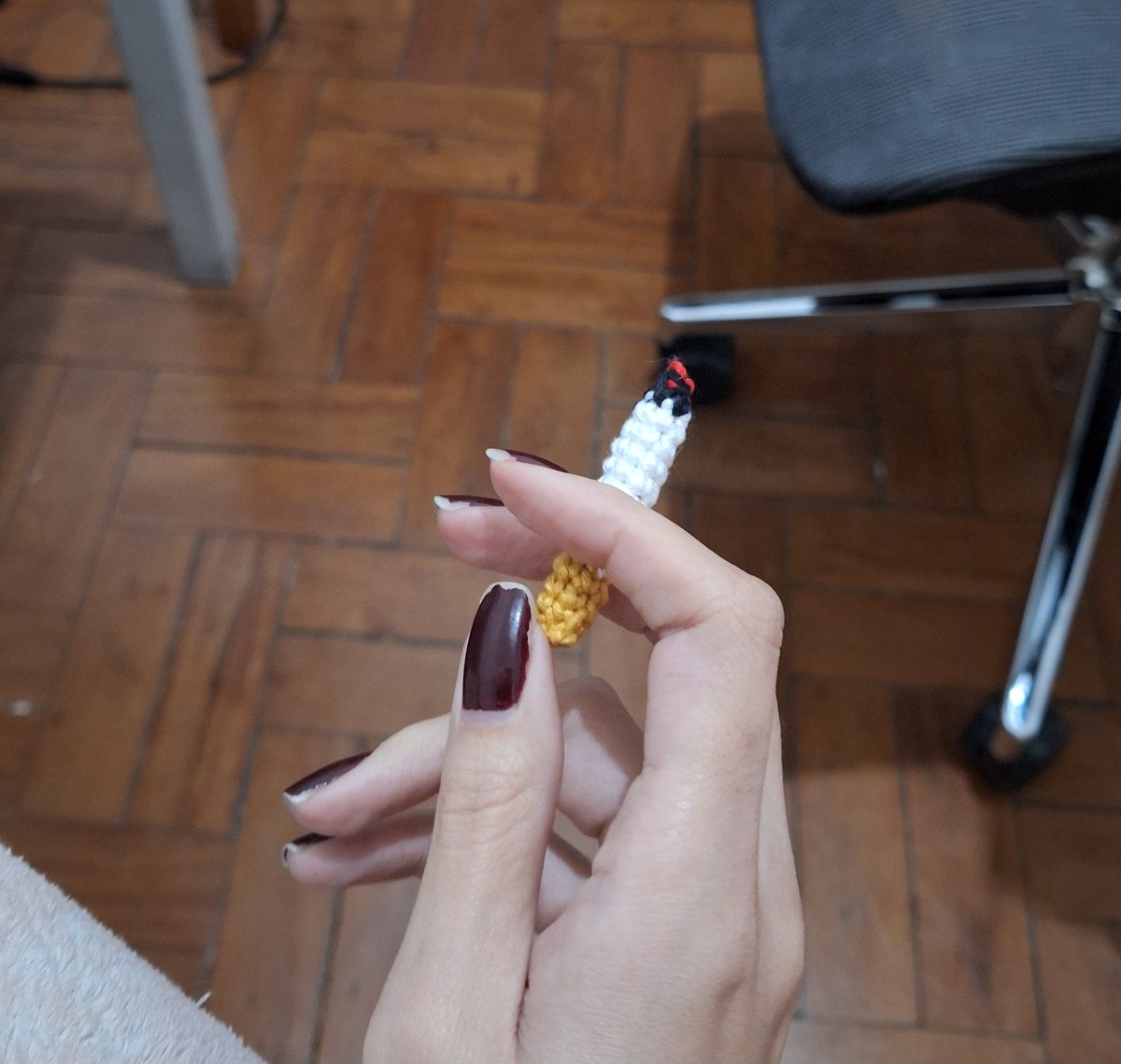 _suburb1a's tweet photo. voltei a fazer minhas coisinhas e fiz um amigurumi de cingaro https://t.co/5c9kkuP0qi