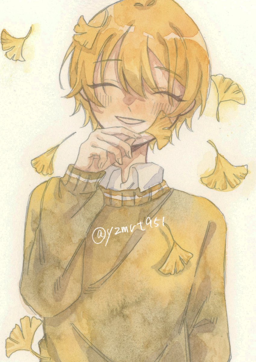 yzmrt951's tweet photo. 「穏やかな」

 #柚丸太個展_スマイル https://t.co/34PPLeF2T1