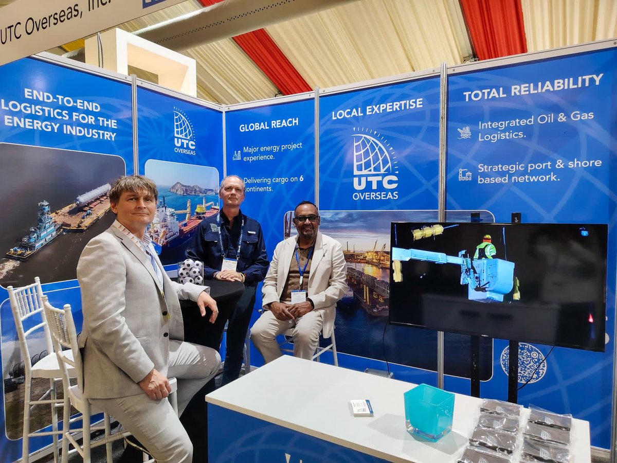 UTC_Overseas's tweet photo. UTC has arrived at SEOGS in Suriname!

Our energy logistics experts are ready to connect and support your most complex projects. Find us at Booth 3R9.

Let's talk solutions.

#SEOGS #UTCOverseas #EnergyLogistics #ProjectCargo #OilAndGas #Suriname https://t.co/yxrv4TRCLc