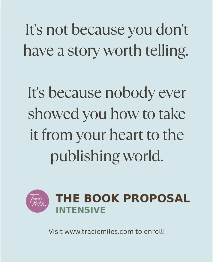 traciewmiles's tweet photo. Most books never get published — not because the message wasn't powerful.

Because the proposal was weak.

That's a strategy problem, not a calling problem. And strategy can be learned.

5 weeks. July 13th. Enroll today! 

→ https://t.co/7kDpvSqHAv https://t.co/0x4bshJsr0