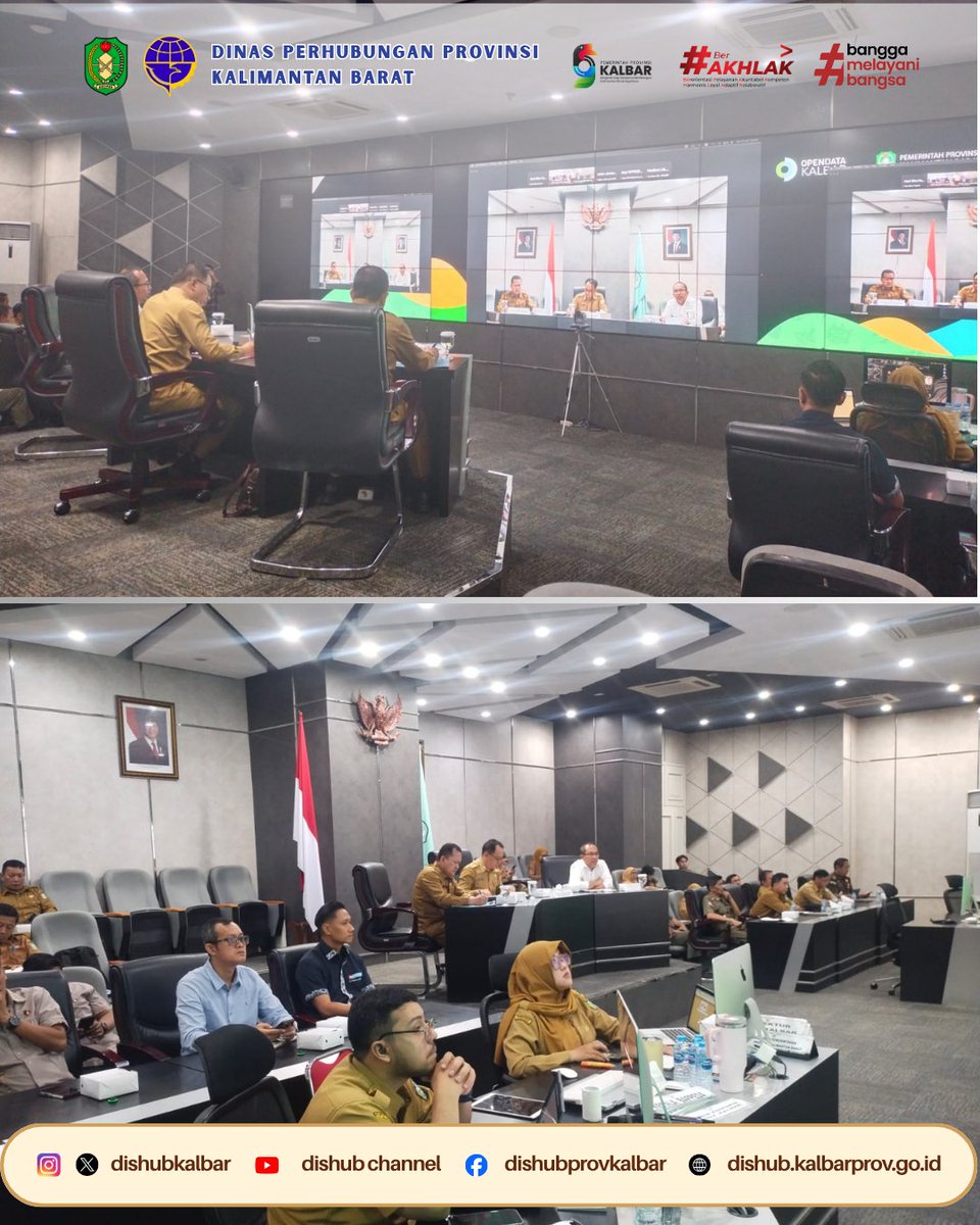 DishubKalbar's tweet photo. Rapat Koordinasi solar subsidi angkutan umum sungai untuk angkutan barang dan penumpang di ruang DAR Kantor Gubernur Kalimantan Barat, Selasa 23 Juni 2026. https://t.co/RV9iaG6tOB
