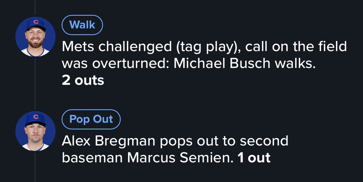 cubraham's tweet photo. This was very confusing, a walk and no other mention of any other play. Now 2 outs https://t.co/iO0JfPmxY5
