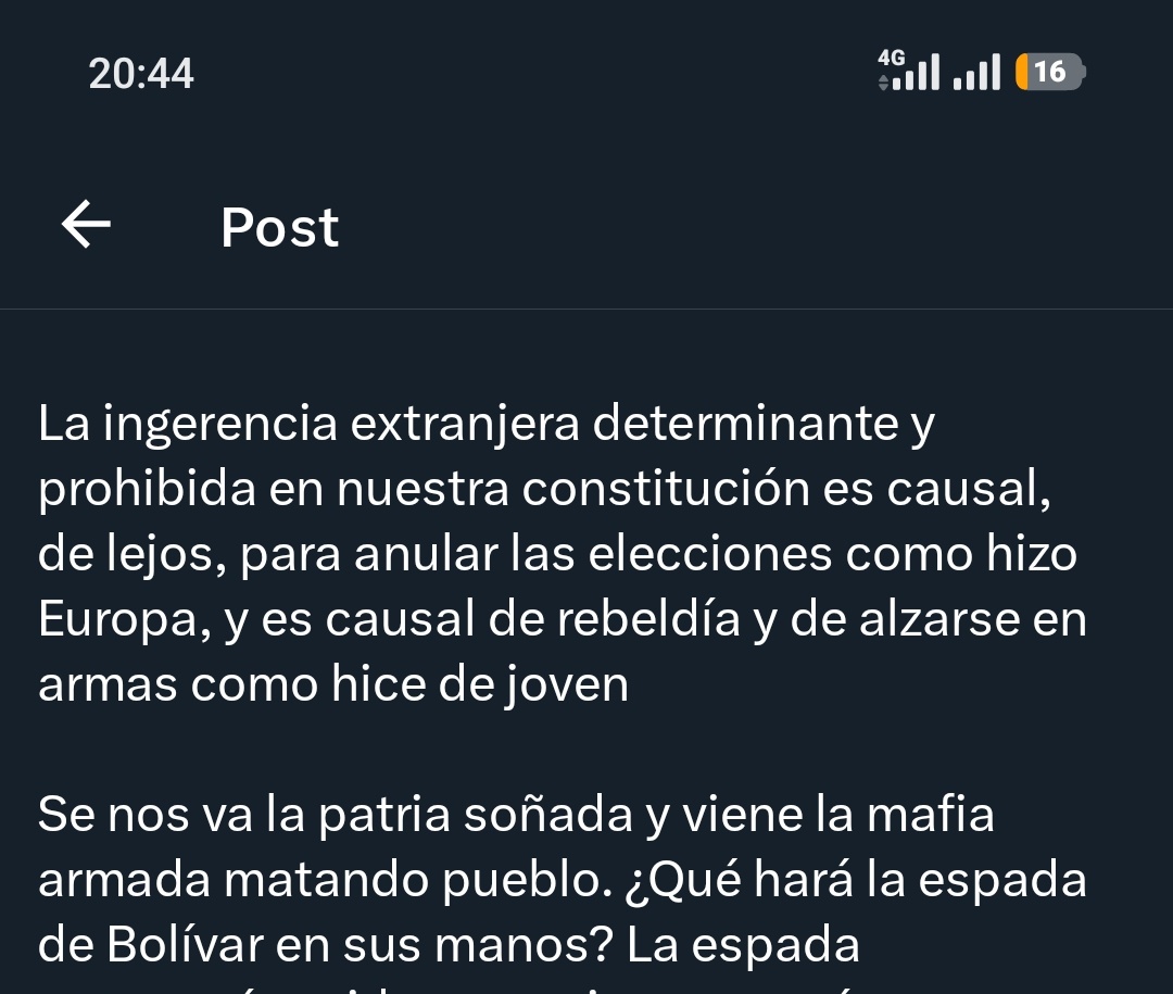 ainajbysbsus's tweet photo. @AForeroM Está justificación violencia armada https://t.co/KDY7jUzM9W