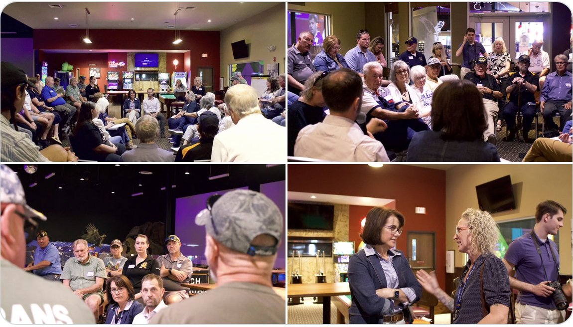 mike4colorado's tweet photo. @laurenboebert @OANN While you’re goofing around with the fake MLB distraction, @EileenforCO and @RepJasonCrow are meeting with #CO04 veterans to learn about their needs. https://t.co/XFMeofshkH