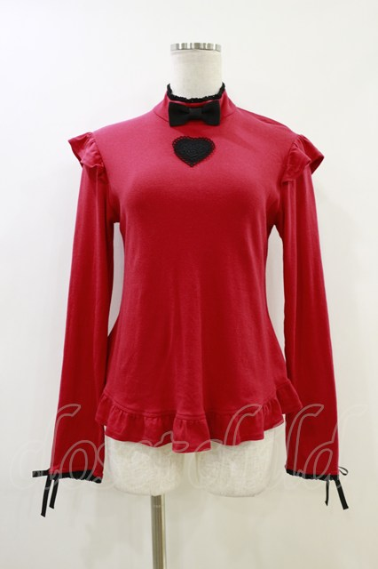 aletta angelique フリル タートルニット Black＆red Angelic Pretty / Lovely Heartタートルネックカットソー 8,800円(税込
