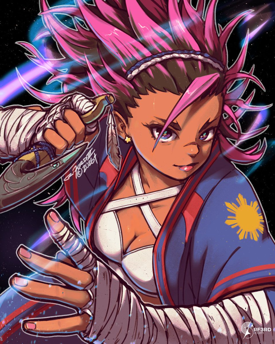 rf3rd's tweet photo. From yesterday's stream!

A new challenger coming this summer, and she looks awesome!

Yasmine will be released in a few months and I was inspired to draw the newcomer. 

#RF3RD #Capcomcreators #Yasmine #Streetfighter6 https://t.co/E4Ho8r51P8
