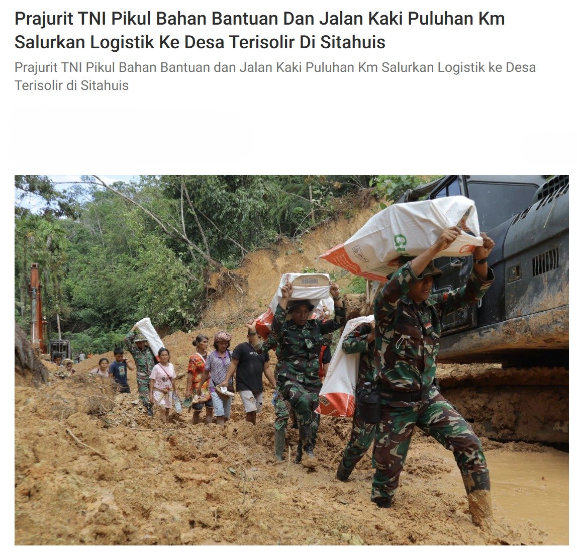 DidaSftra's tweet photo. Persatuan dan gotong royong yang tumbuh bersama TNI menjadi energi positif untuk kemajuan Indonesia.
Bersinergi Hingga Pelosok https://t.co/Xt2KkUrI3T