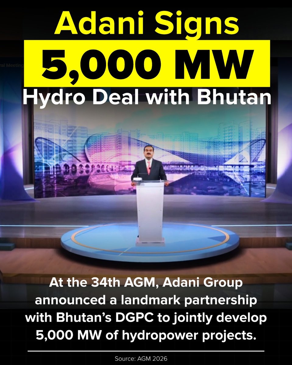 moonlite_10's tweet photo. Gautam Adani's address at the 34th AGM was a masterclass in corporate resilience. We never stopped, we never bowed down #AdaniAGM2026 https://t.co/4vrGIINyrU