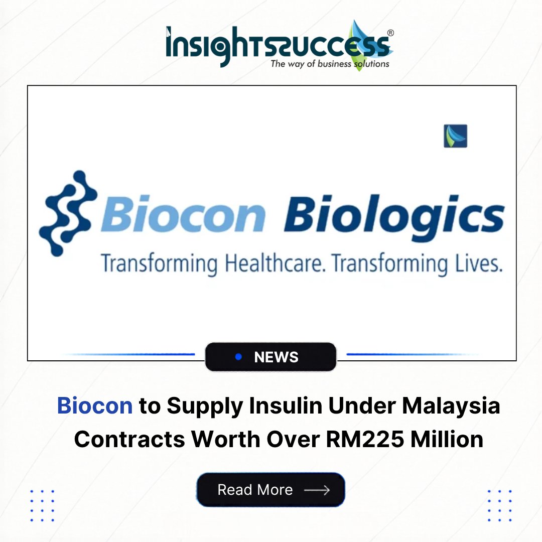 insightssuccess's tweet photo. Biocon to Supply Insulin Under Malaysia Contracts Worth Over RM225 Million
Read More: https://t.co/LW8xkvTkUb
#Biocon #DuopharmaBiotech #HealthcareInnovation #PharmaceuticalIndustry #InsulinSupply https://t.co/2IFVdTmPxe