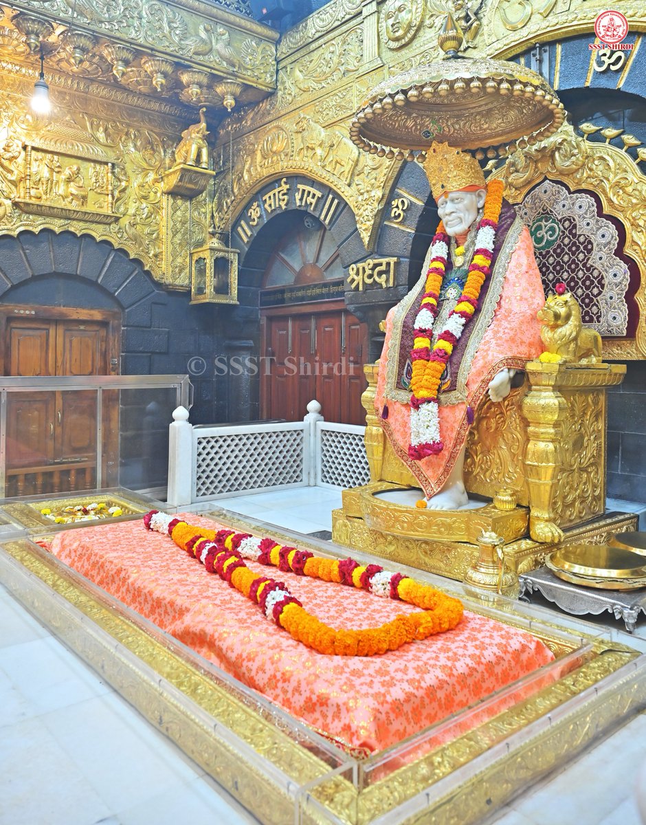 SSSTShirdi's tweet photo. *!! ॐ साई राम !!*
*श्री साईबाबा संस्थान विश्वस्त व्यवस्था,शिर्डी*
*!! ॐ Sai Ram !!*
*Shri Saibaba Sansthan Trust, Shirdi*
≈≈≈≈≈≈≈≈≈≈≈≈≈≈≈≈≈ 
*आरती :- माध्यान्ह आरती*
*बुधवार २४ जून २०२६*  
*Aarti :-Madhyan Aarti*
*Wednesday 24 Jun 2026* https://t.co/pRxzOwQMoh