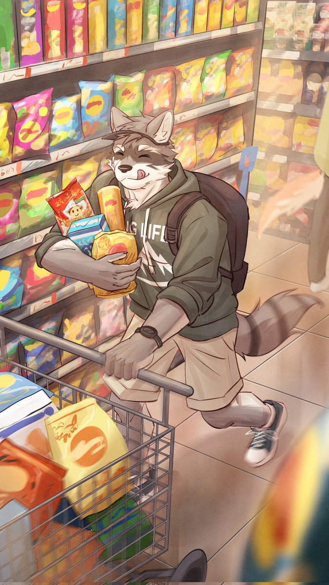 jinitaimei666a's tweet photo. 爱吃零食的小浣熊~
#furry #furryart https://t.co/TWyzviqYIK
