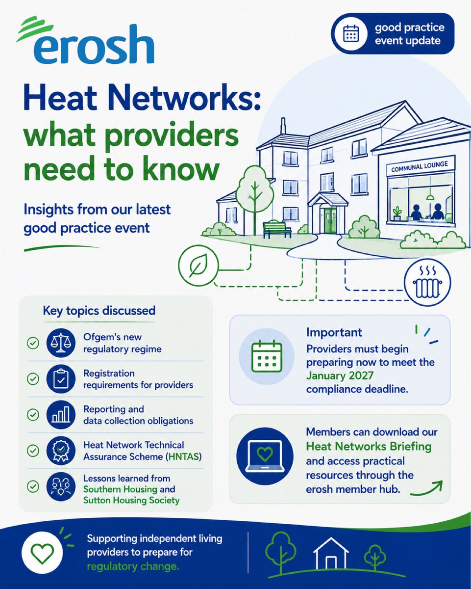erosh_uk's tweet photo. Are you ready for heat network regulation?

At our latest erosh event, members heard practical advice on registration, compliance and reporting requirements ahead of the January 27 deadline.

Our heat network briefing is also available to members via the website.

 #heatnetworks https://t.co/Hw78pvpW8Y