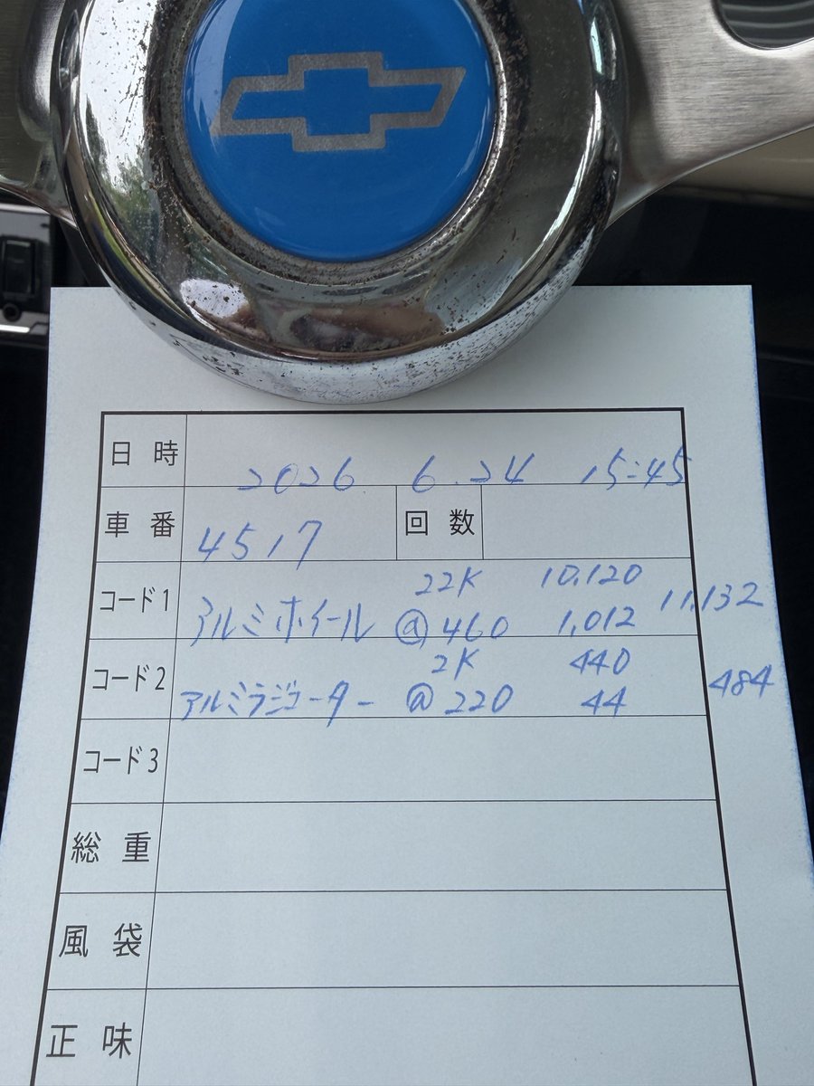 ash71to's tweet photo. なんかアルミの買取単価高くなった？ https://t.co/NvOooPu43u