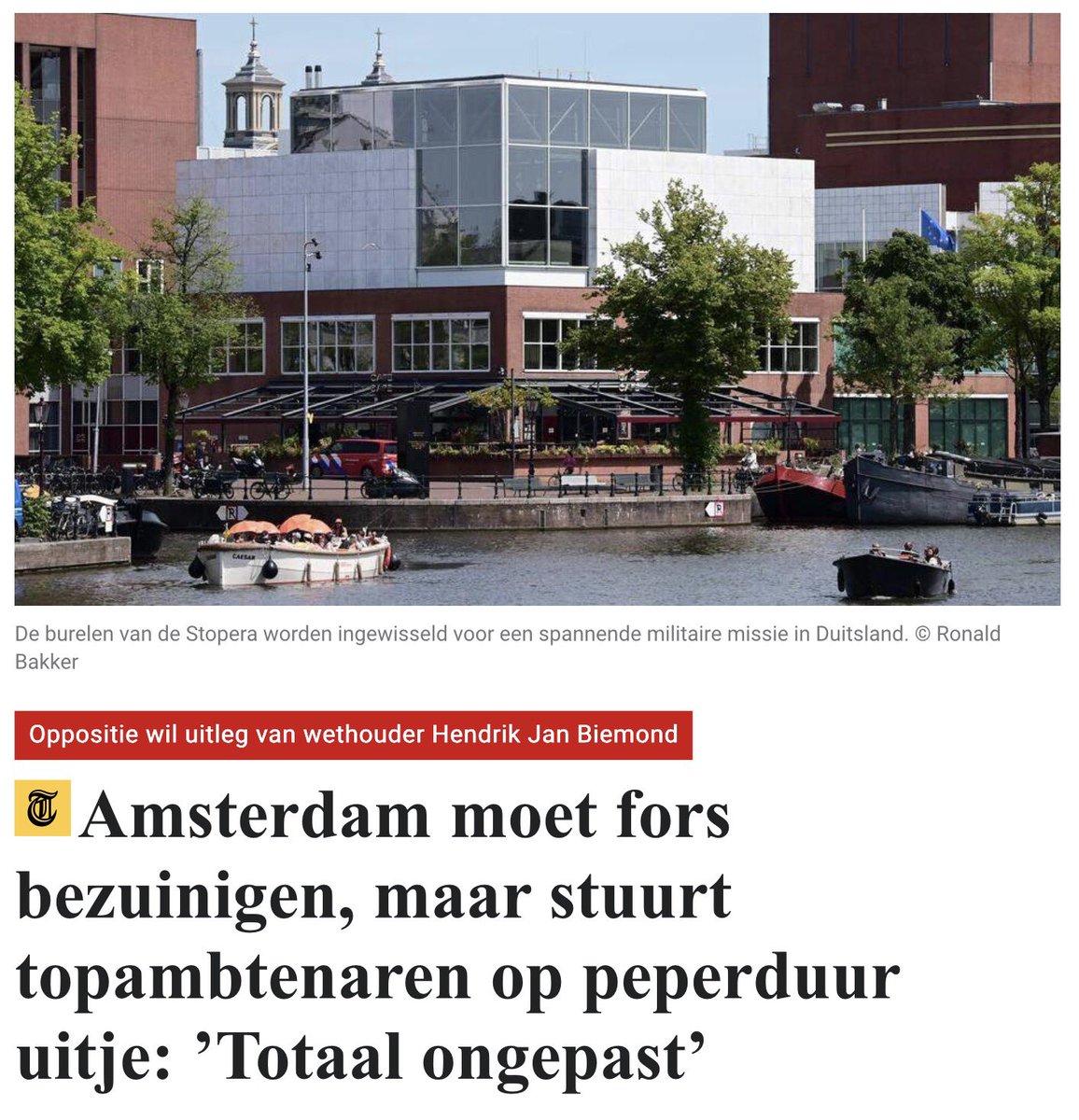 ikgeefnooitop's tweet photo. Hoewel er op de website geen kosten staan genoemd, wordt de cursus elders aangeboden voor ruim 8700 euro per persoon. Exclusief btw. Het prijskaartje voor de gemeente Amsterdam zou dus al snel kunnen oplopen naar een bedrag vanaf 600.000 euro.

Hier ook al onderzoek naar gedaan? Of is dit de zoveelste poging om FVD zwart te maken?