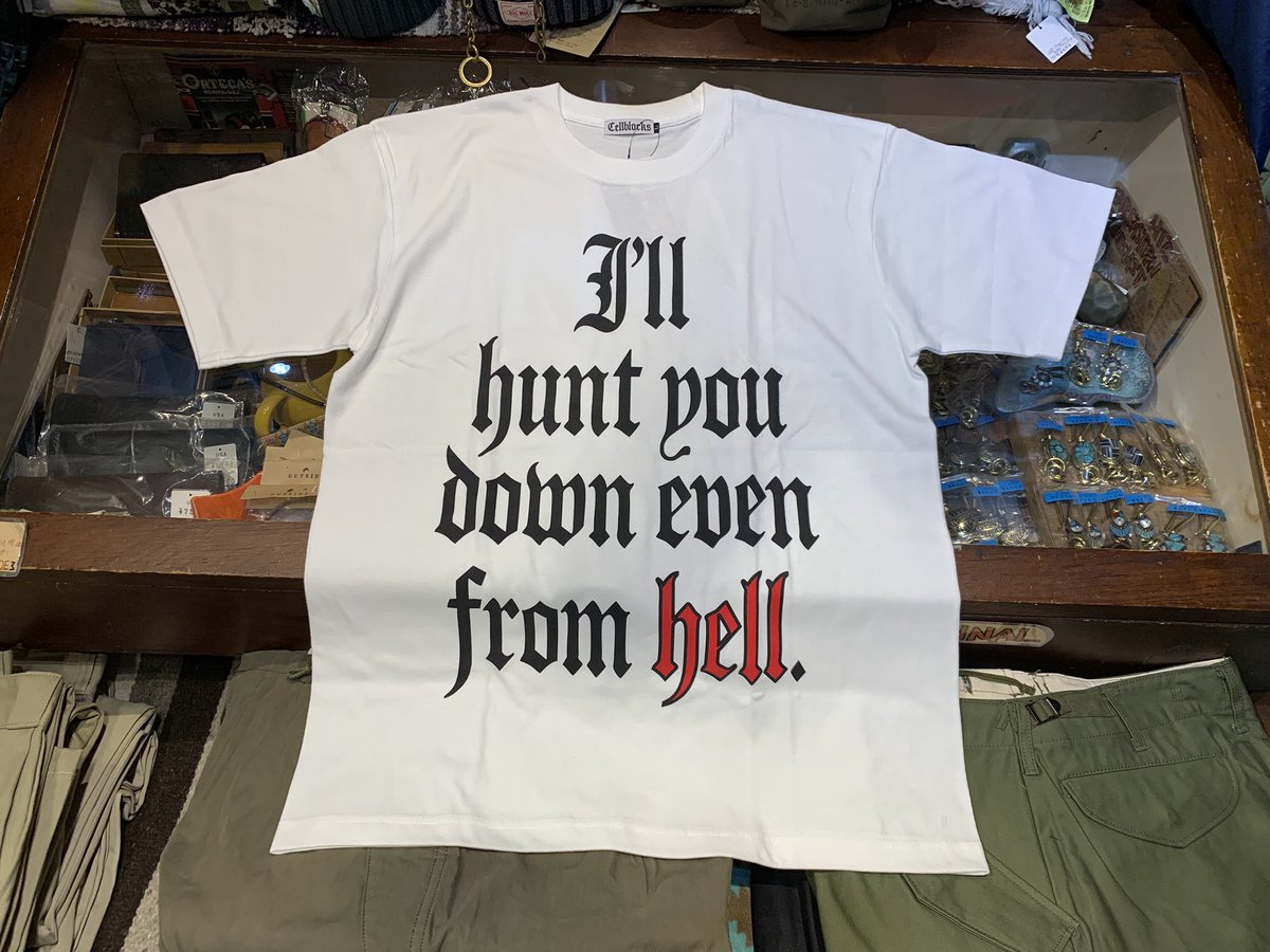 outsidekawasaki's tweet photo. CELLBLOCKS
Print Tee Shirts
-hell-
ステッカー付き
新品アイテム

3 Color
Size L,XL
Price ¥6050 Taxin

#川崎 #川崎駅 #川崎駅東口 #京急川崎 #京浜東北線 #南武線 #京急 #川崎アメカジ #cellblocks #セルブロックス #Calavera #Tシャツ #川崎セレクトショップ #アウトサイド川崎 #outsidekawasaki https://t.co/eInajuCDrh