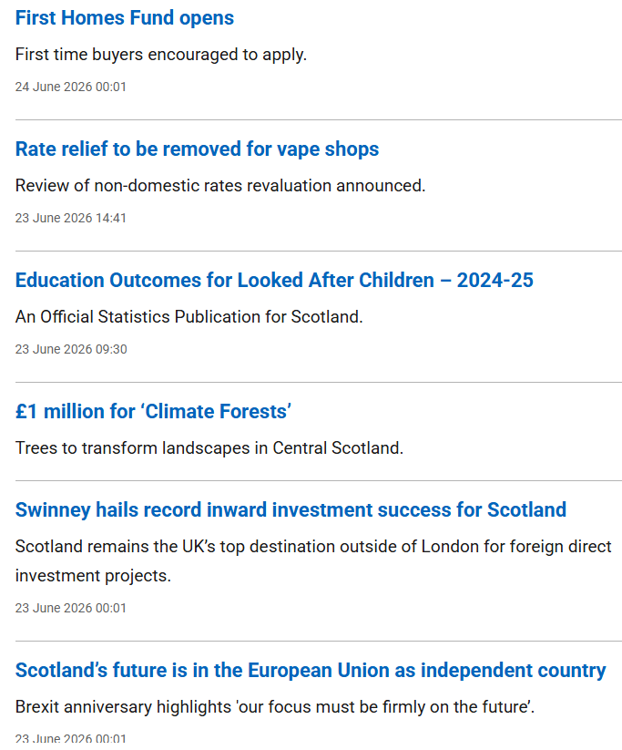 msm_monitor's tweet photo. BBC Scotland has all but ceased informing the Scottish public on initiatives, announcements and policy launches from the Scottish Govt. The station just doesn't report them anymore. Look at the list of recent stories that failed to get a mention.
https://t.co/lupQPjuAdm https://t.co/h4mTL7cTLw