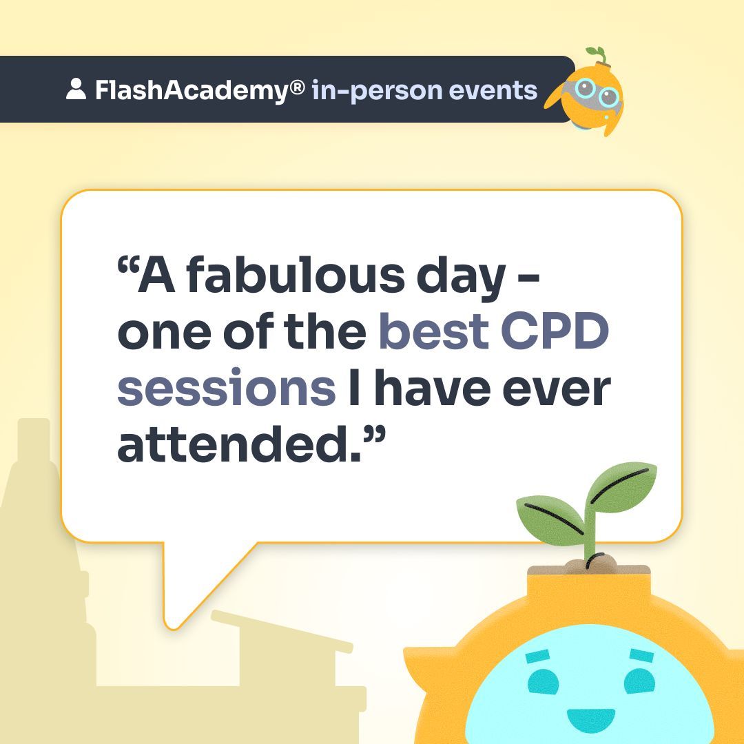 FlashAcademy_HQ's tweet photo. Considering joining us at one of our in-person EAL CPD events? Here's what some of our recent attendees had to say... 

Our next event is taking place on Wednesday 18th November in Manchester📍see you there?

👉Register for free - https://t.co/LF5ykMrAsy 

#EALsupport #MultilingualVoices #EALclassroom #InclusiveSchools #LanguageEquity #CelebrateMultilingualism #InclusiveLearning #EmpowerLanguageLearners