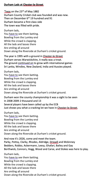 RachelOrr's tweet photo. @cambo_19 @DurhamCricket @benstokes38 @BenRaine88 @aleesy14 @MattyJPotts @GrahamClark16 @cal_parky @OllieRobinson7 

#ForTheNorth https://t.co/4xILNbSyHj