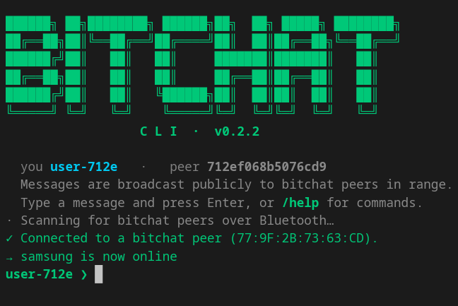 dearabhin's tweet photo. What if the internet disappeared tomorrow?📱📉 

It is a scenario that sounds like science fiction, but it is actually a fascinating engineering challenge.

I've been exploring offline-first communication with bitchat-cli, my Python CLI port of Jack Dorsey's BitChat. https://t.co/2zRjKB44lN