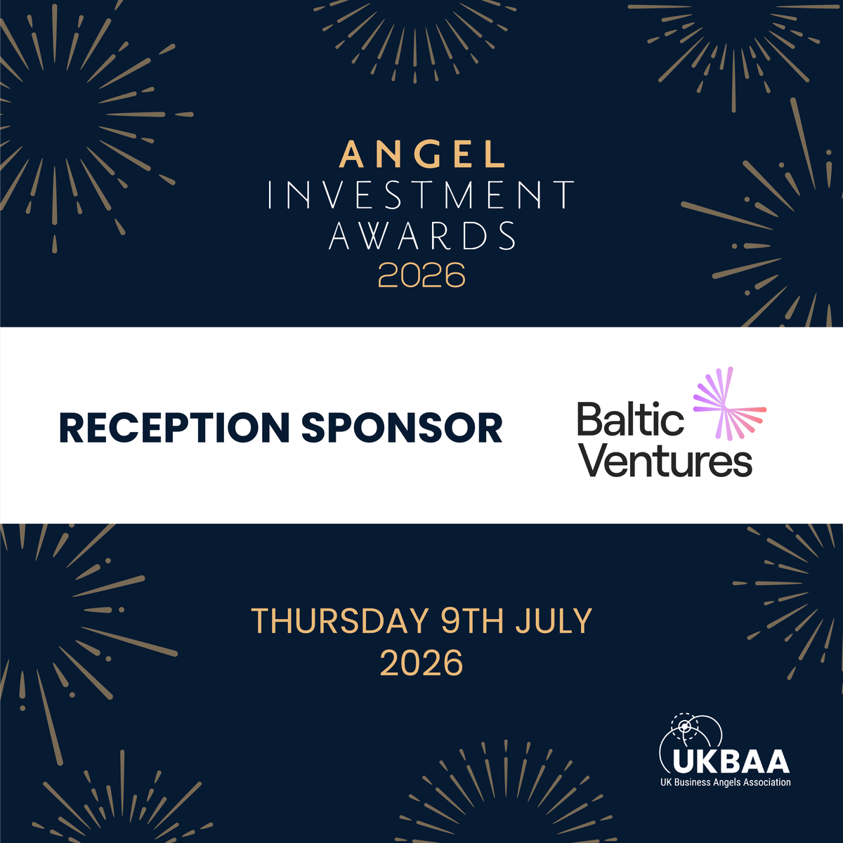 UKBAngels's tweet photo. 📢 We are delighted to share that Baltic Ventures are are sponsoring the champagne reception at the 2026 UKBAA Angel Investment Awards!

🎟️ Tickets are in high demand - don't miss your chance to join the angel investment event of the year! https://t.co/Qd06zuMsiQ

#UKBAAAwards https://t.co/5chFSiebva