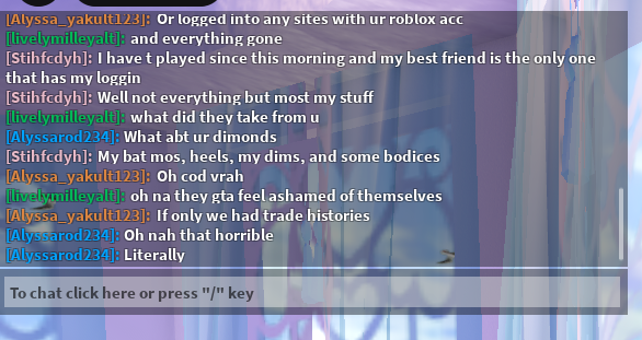 ValkyrieMoeka's tweet photo. @RoyaleHighValks is trading history a possibility? I feel so bad for this person😭 https://t.co/a2zHDXsVW4
