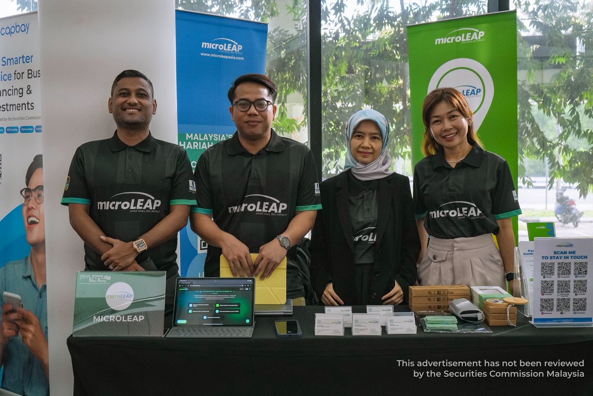 microleapasia's tweet photo. Satu lagi program yang bermakna buat Pasukan Utara microLEAP di TERAJU Aspirasi Outreach @TERAJUofficial 2026 Pulau Pinang. Kami berpeluang berinteraksi dengan para usahawan dan berkongsi tentang solusi pembiayaan alternatif untuk perkembangan perniagaan.

Terima kasih kepada TERAJU atas penganjuran program ini serta kepada semua usahawan yang meluangkan masa untuk singgah dan berkenalan dengan kami. Semoga perkongsian yang diberikan dapat membantu lebih banyak perniagaan mendapatkan akses kepada pembiayaan yang sesuai untuk terus berkembang dan melangkah lebih jauh.

Ikuti perkembangan terkini kami di media sosial:

Facebook, Instagram, Threads, TikTok, X & YouTube: microleapasia
Linkedln: microLEAP
RedNote: microLEAPPLT