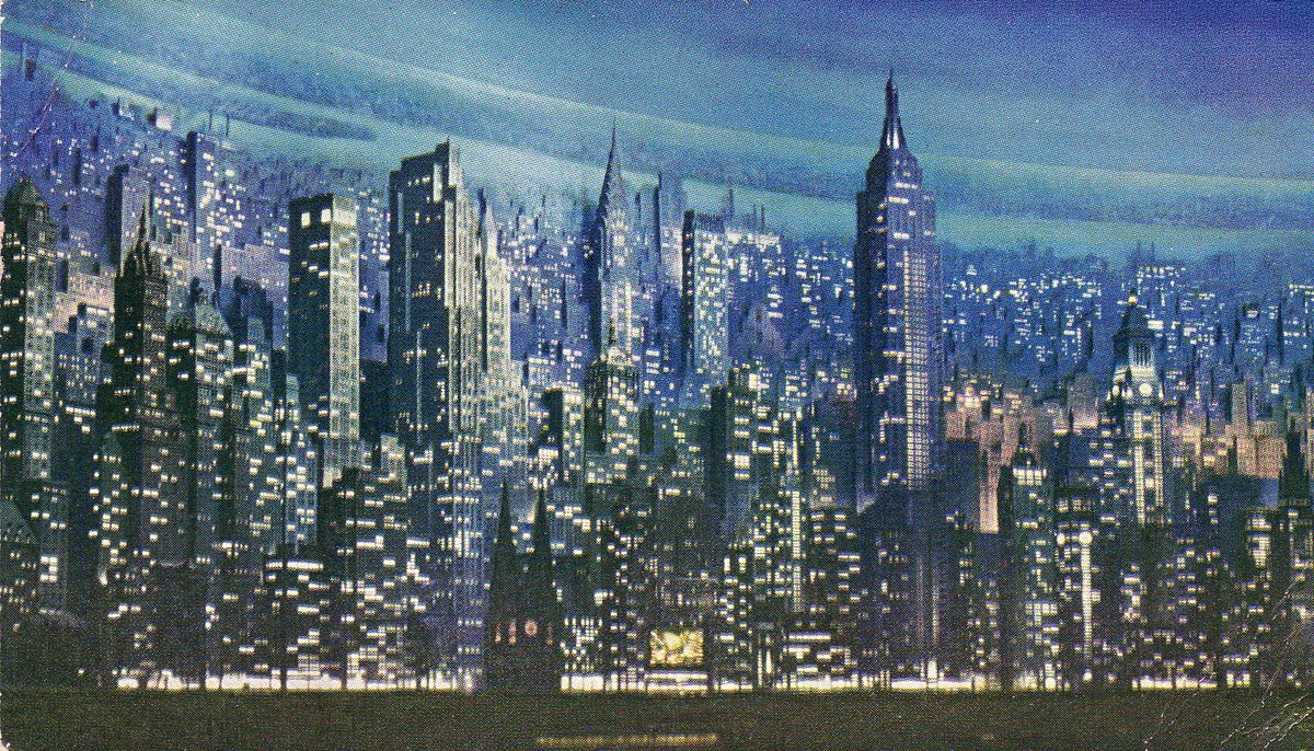 LRonLacy's tweet photo. Here: dusk, with the subway visible below
#NYWorldsFair1939 #ConEd #ConsolidatedEdison #CityOfLight #1939NYWorldsFair https://t.co/IKNau10y4W