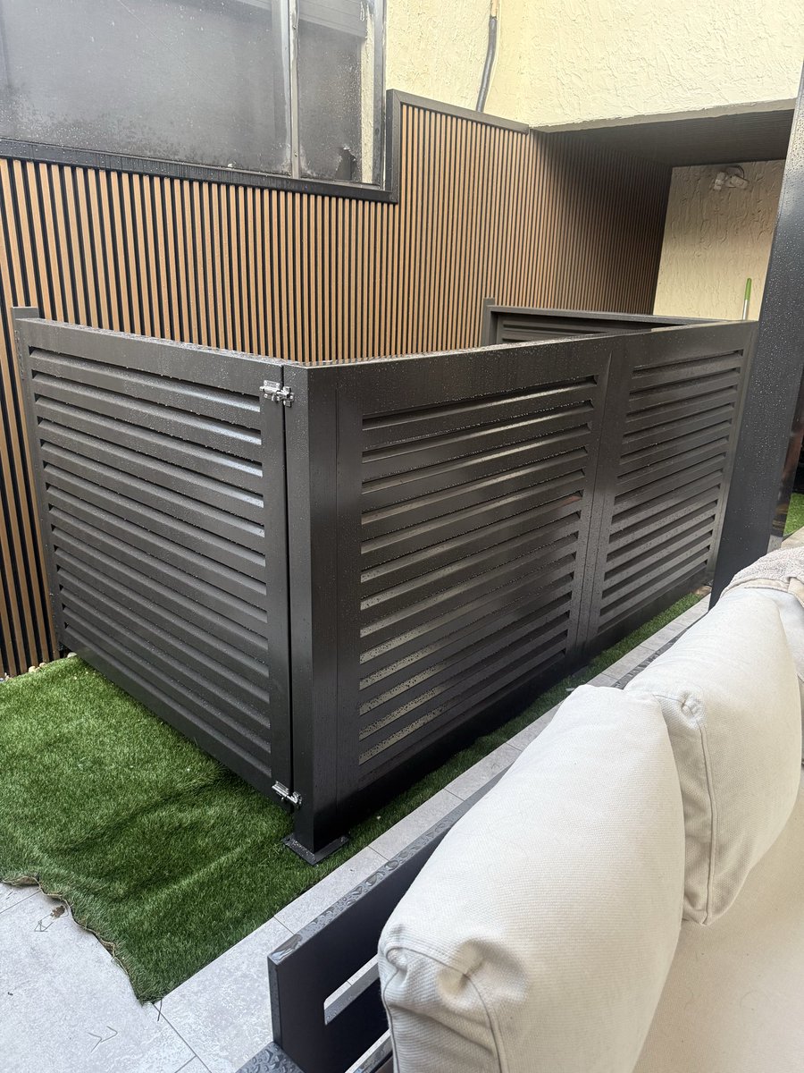 InfinityCupr's tweet photo. Louvered gate to cover A/C units https://t.co/M79ePiOlcB