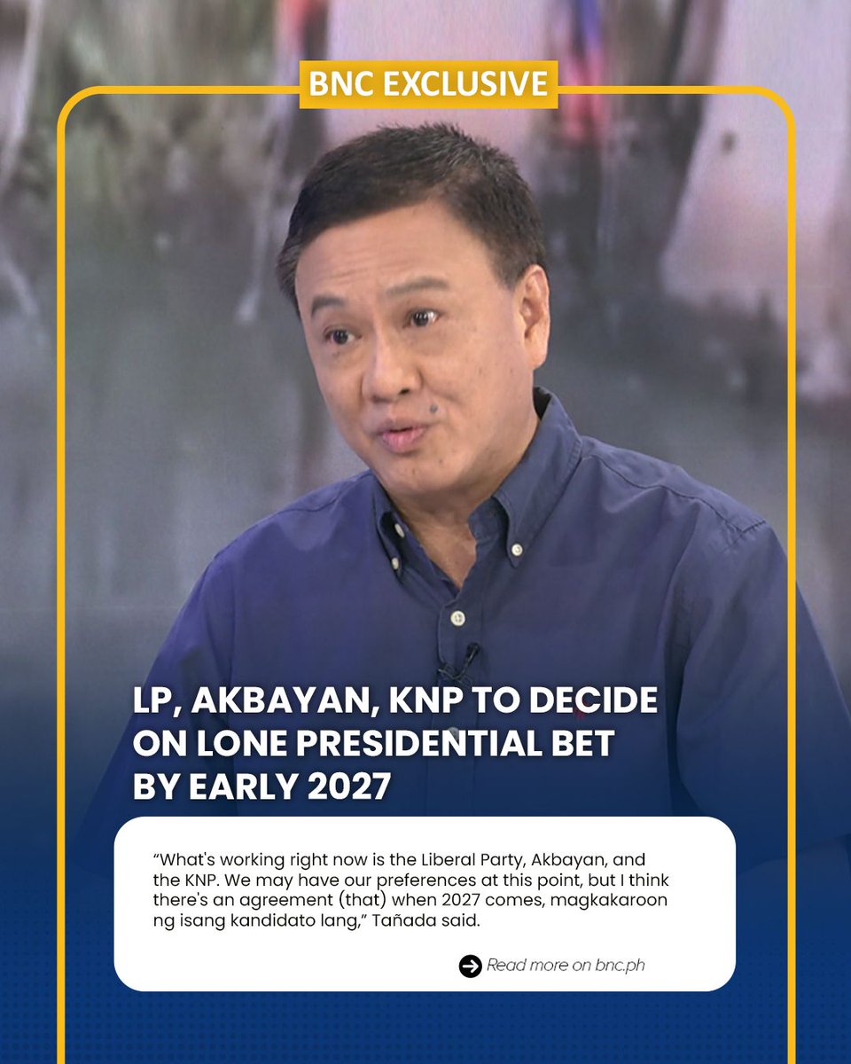 bncdotph's tweet photo. Leaders of the opposition coalition were aiming to field a single presidential candidate by early next year to avoid splitting the vote in the 2028 elections, according to Liberal Party (LP) president Erin Tañada.

READ HERE: https://t.co/IwGVVVxCLA https://t.co/6PD2D1ywd0