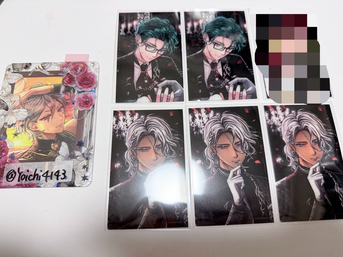 Yoichi4143's tweet photo. 【交換】悪魔執事と黒い猫 あくねこSSRクリアカード Black Rose Wedding

求】アモン、ハウレス

譲】ナック2,ミヤジ3

追加購入分です。
検索からもお気軽にお声掛けください🙇‍♀️��� https://t.co/umqcUV8PXs