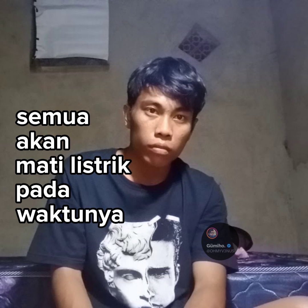 OHMYV3NUS's tweet photo. nunggu giliran mati listrik https://t.co/XYiFWgIkGO