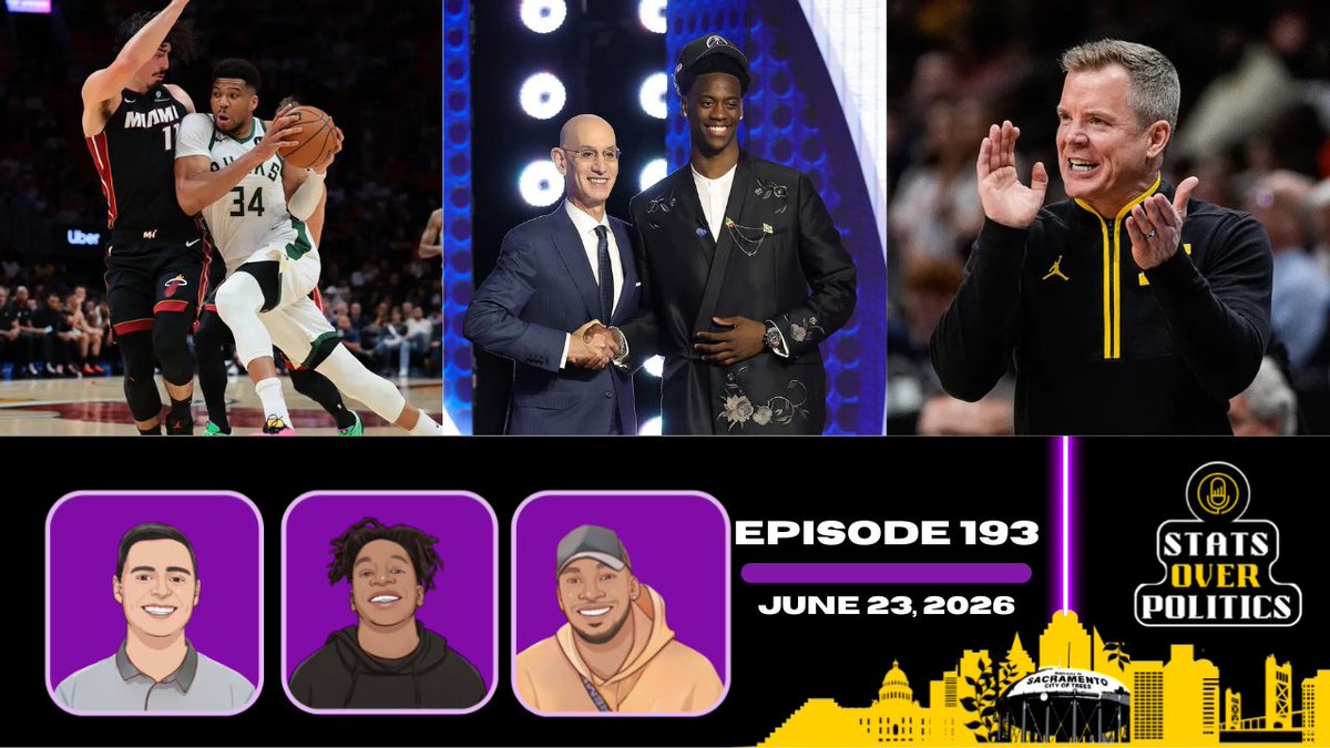 StatsOrPolitics's tweet photo. Episode 193: Giannis traded to Miami and NBA Draft goes as expected
#fyp #statsoverpolitics #nba #nbadraft #nbatwitter #heat #Giannis #nbatrades #foryoupage #nbanoamazonprime
https://t.co/gZ15DPApvE https://t.co/oB84XqlLIQ