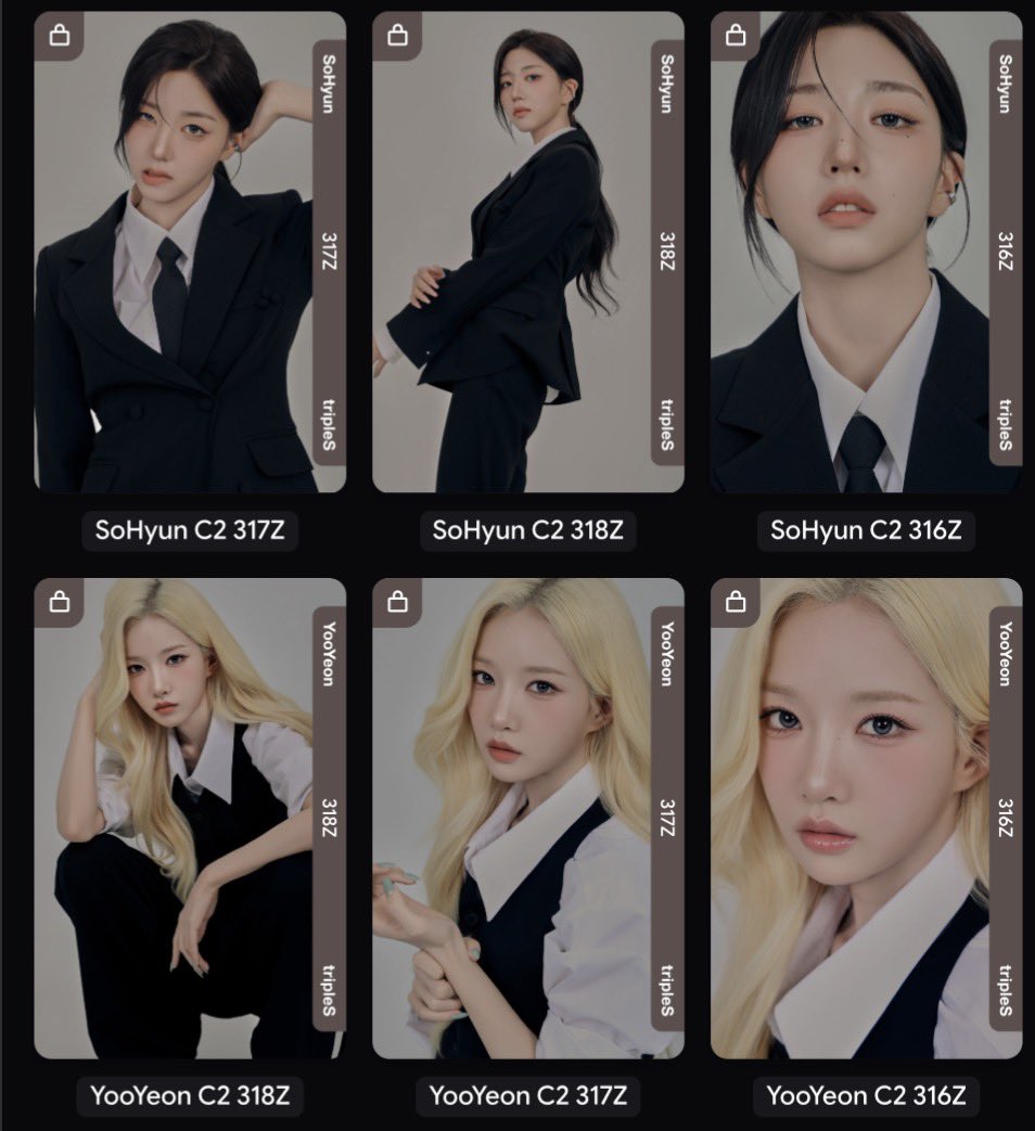 1hexrt1's tweet photo. WTS triples objekt SUIT UP
트리플에스 수트업 세트 양도 판매
Sohyun Yooyeon CC316-318 set - 7$ 1.05₩
Chaewon Sohyun Yooyeon CC319 - 2$ 0.4₩

소현 유연 채원 오브젝트 옵젝 교환 구매 러브앤팝 앨범 싸폴 공방 댈티 objekt wts wtt wtb love&amp;pop polar album poca https://t.co/hVXmKiYnPU