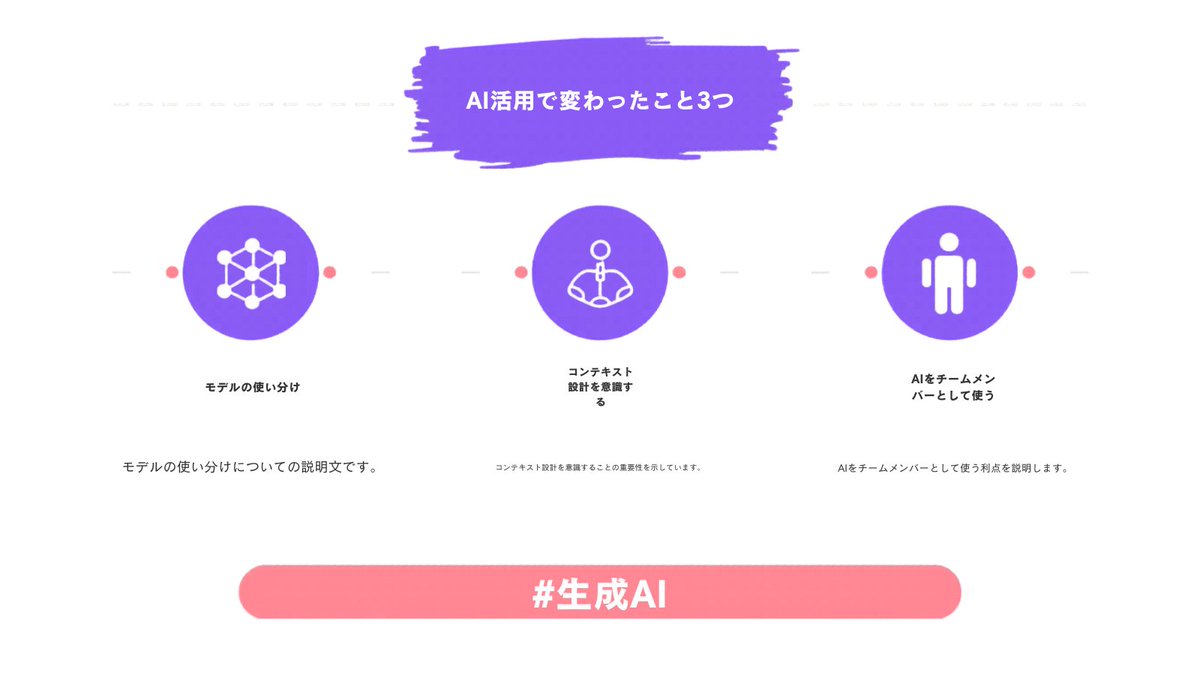 duca_23_37's tweet photo. 生成AIを仕事に使い始めて気づいたこと。
「なんとなく使う」から「目的を決めて使う」に変えたら、出力がまったく別物になりました🧵 https://t.co/KFNHbKUJ7c