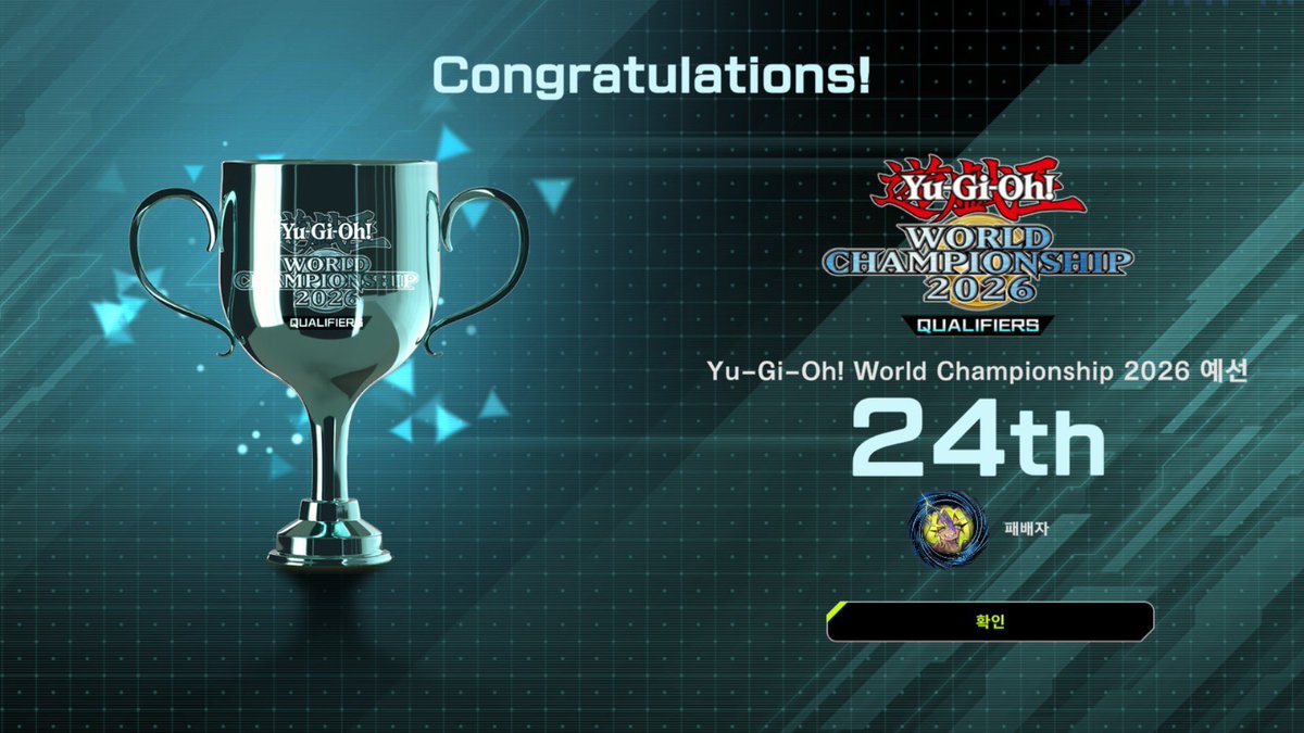 A1ygo's tweet photo. A1. WCQ 2026

13th @_seror_ Asia 3rd
24th @cudal0703 Asia 6th
35th @bluwoos Asia 10th

Congratulations for good results &amp; thanks for hard works🎉 https://t.co/UBErxDE14t