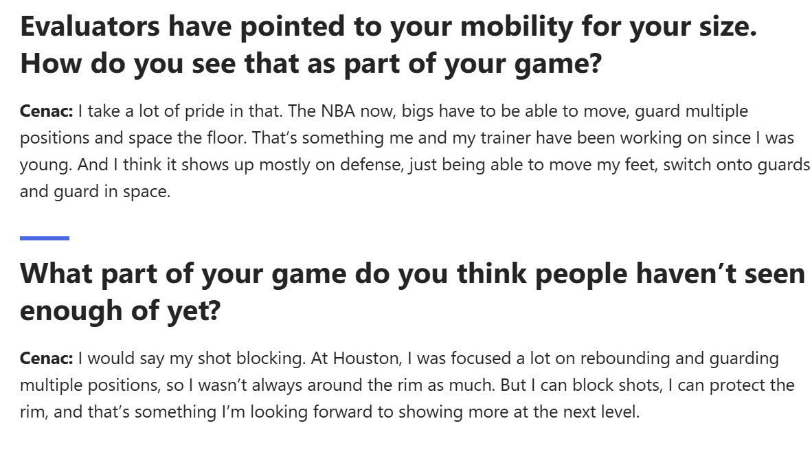 SeanGrandePBP's tweet photo. Celtics get a consensus top-20 pick at #27.

* 6'11 potential stretch 5

* Played 1 year at Houston (highest ranked recruit there in the 20-year ESPN database era)

* Won't turn 20 until February (fun fact: he was born during the Celtics' franchise record 18-game losing streak). https://t.co/poaMlXh1MC
