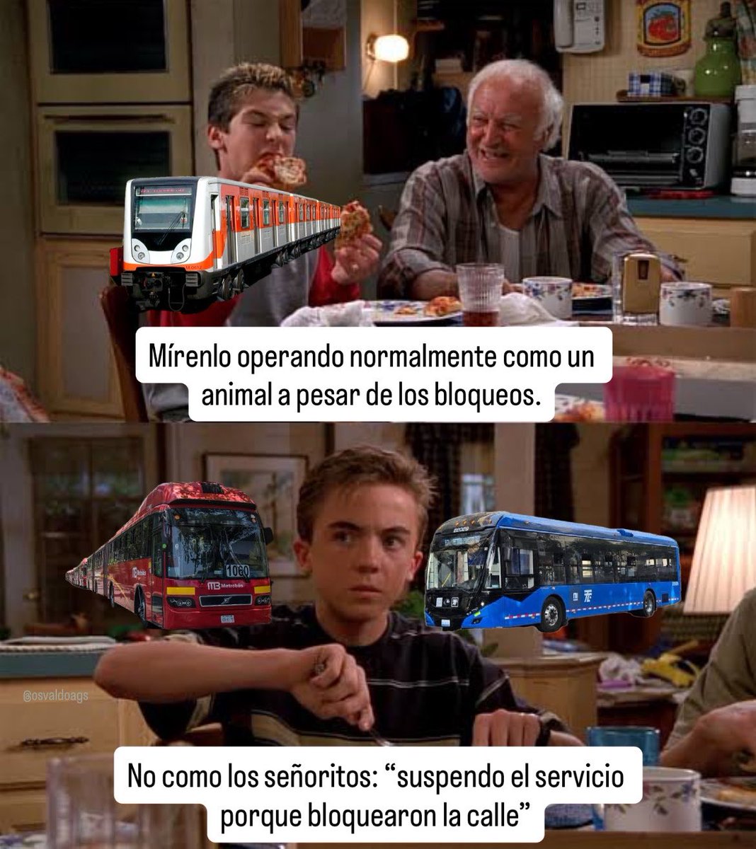 osvaldoags's tweet photo. Una prueba más de por qué el metro es mejor que el metrobús y los trolebuses:
No detiene su operación por las marchas o bloqueos. 🪧🚇🚊🪧 https://t.co/cXXIpGGoRN