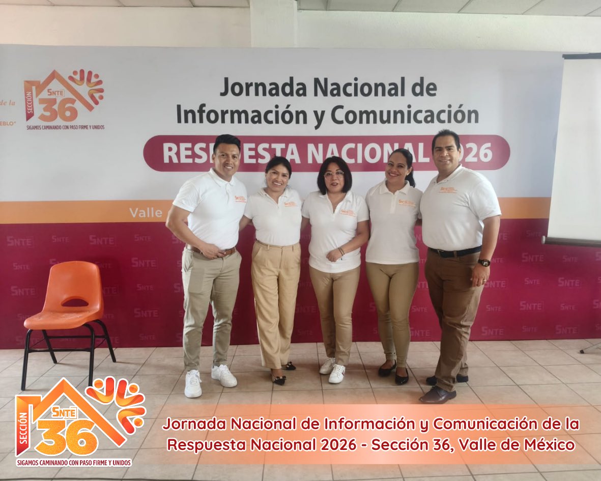 Seccion36Ofic's tweet photo. 🟠 Por instrucciones de nuestra Secretaria General, Mtra. Mónica Miriam Granillo Velazco, continúan recorriendo escuelas y centros de trabajo de las seis Regiones Geopolíticas, en el marco de la Jornada Nacional de Información y Comunicación de la Respuesta Nacional 2026. https://t.co/OPVdOpKz0g