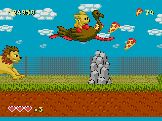 iheartpizzallc's tweet photo. Info on our new 16-bit game, Wallop The Wallaby:  

- 100% new &amp; authentic game for Sega Genesis / Mega Drive
- 17 levels of platforming &amp; punching
- Made in 2018
- 19 story driven cut scenes 
- Bonus mini game 
- Will be available in modern formats &amp; physical cartridges
- Fun https://t.co/JOAD3LQcFX