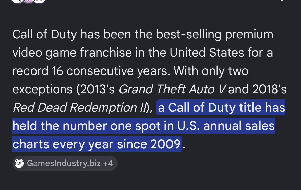JlingDigital's tweet photo. @m0ts_X @InternetH0F It is big, It’s the best selling game every year, and unfortunately they’re complacent from that and decide people will buy it anyway so they don’t “need” to put the resources in to make them more then a copy / paste. I wish this wasn’t the case, I miss the old games. https://t.co/jxc6C7IsUE