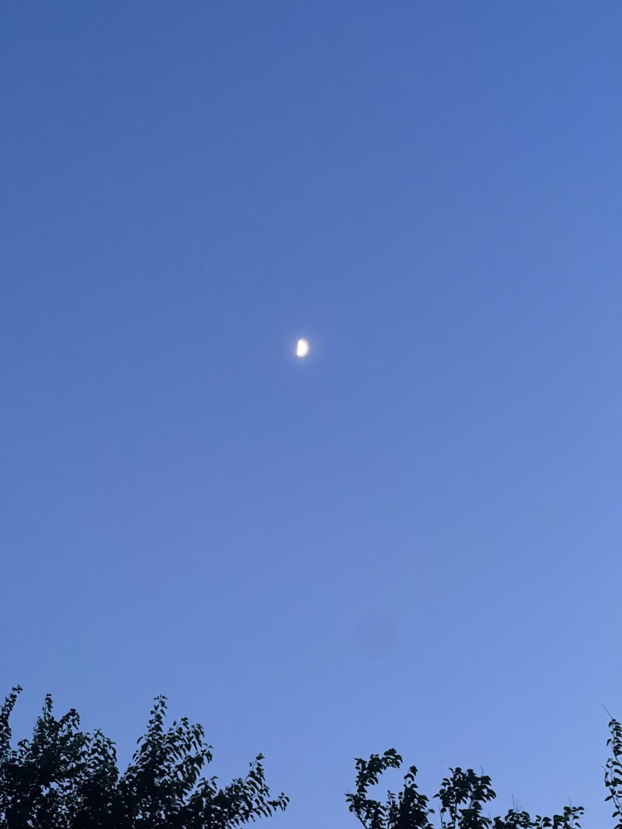 orangesky111's tweet photo. @6Shittalkerffs Sweet pics of the sunset. The bifurcated moon from the summer soltice on Sunday from Oklahama. The sunsets here are vanilla skies’ too. https://t.co/pVuItgy0bR