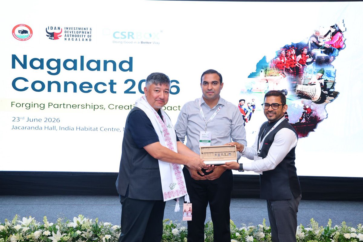 abumetha's tweet photo. Delighted at the successful conduct of Nagaland Connect 2026 - a CSR Roadshow organised in partnership with CSR BOX in New Delhi under the visionary leadership of Hon’ble @CmoNagaland Dr. @Neiphiu_Rio. We are grateful to Hon’ble Deputy Chief Ministers Shri @TRZeliang and @YanthungoPatton for their unwavering support, encouragement and guidance.

The Roadshow has resulted in CSR commitments from our development partners amounting to over ₹30 crore, a strong vote of confidence in Nagaland’s potential, aspirations and development trajectory.

Our sincere appreciation to all our corporate partners, industry leaders, CSR professionals and stakeholders for the trust they have reposed in us and for their commitment to creating meaningful impact across our State.

Congratulations to Team @IdanNagaland and @csrboxorg for their dedication and hard work in making this initiative a success. This is not merely an event - it is the beginning of a promising new chapter of partnerships, innovation and inclusive development.

Together, we will continue to work with renewed purpose and greater determination to create opportunities, empower communities and accelerate the progress of Nagaland.