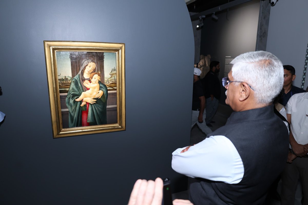 murtikarnk's tweet photo. Cultural diplomacy builds bridges: Italian Renaissance masterpieces like #Botticelli are being showcased in India as part of growing cultural collaboration. Art transcends borders and enriches mutual understanding 🇮🇳🇮🇹

#ArtAndCulture #ItalianArt https://t.co/SO7ByquEw9