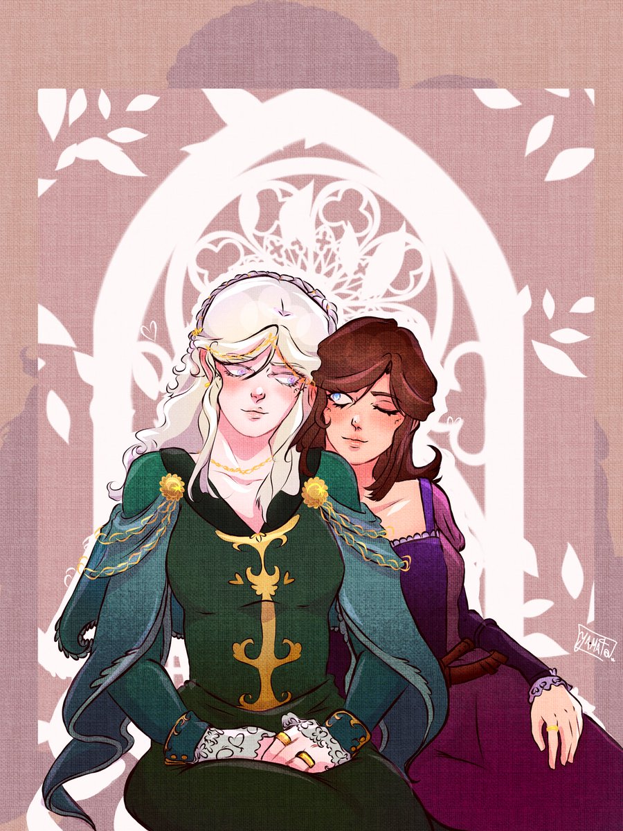VeraTarg's tweet photo. First selfship comm of me and Helaena…I adore my little bug lady so so much 

All credit goes to @/yamat0_art here on twitter! https://t.co/hQbzL5IQTO