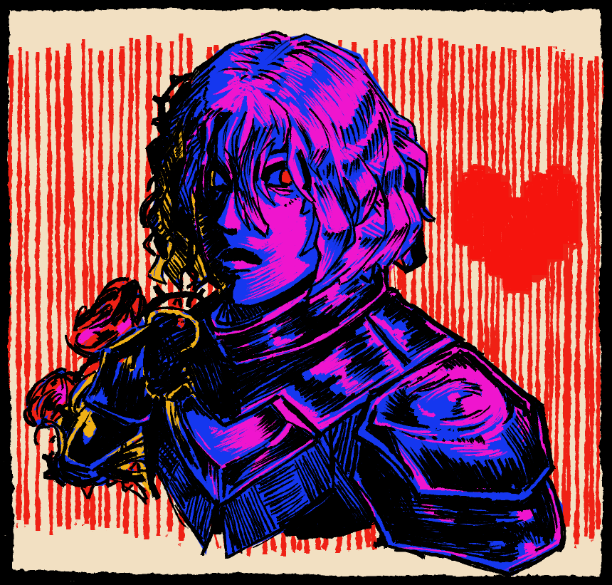 Geremilho's tweet photo. Between thorns and rose #deltarune https://t.co/7h3ZwU1Goc