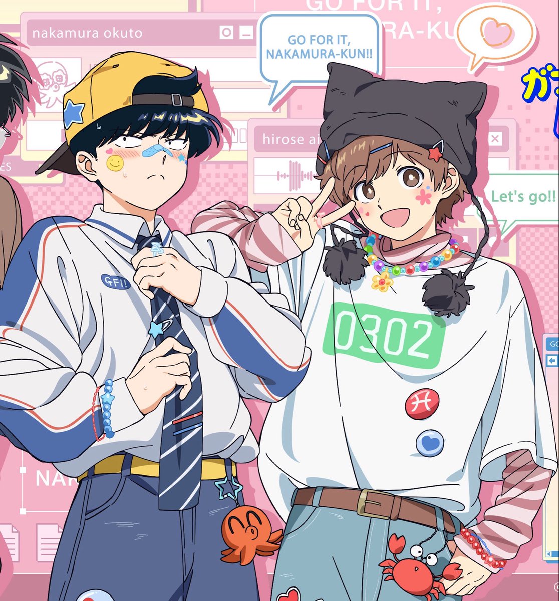jazz_bunnies's tweet photo. SCREAMING THIS NEW MERCH ART OF NAKAHIRO LOOKS SO CUTE 😭😭😭 https://t.co/tVZTsf7rSq