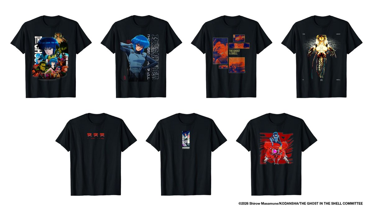 AnimeAnime_jp's tweet photo. 夏アニメ「攻殻機動隊」素子、フチコマらのAmazon限定のアパレル＆グッズが登場！オンデマンド・プリントサービスで販売
https://t.co/X9fjX5sDZ1

＃攻殻機動隊
＃アパレル
#AmazonMerchonDemand https://t.co/yymXQrtSFO