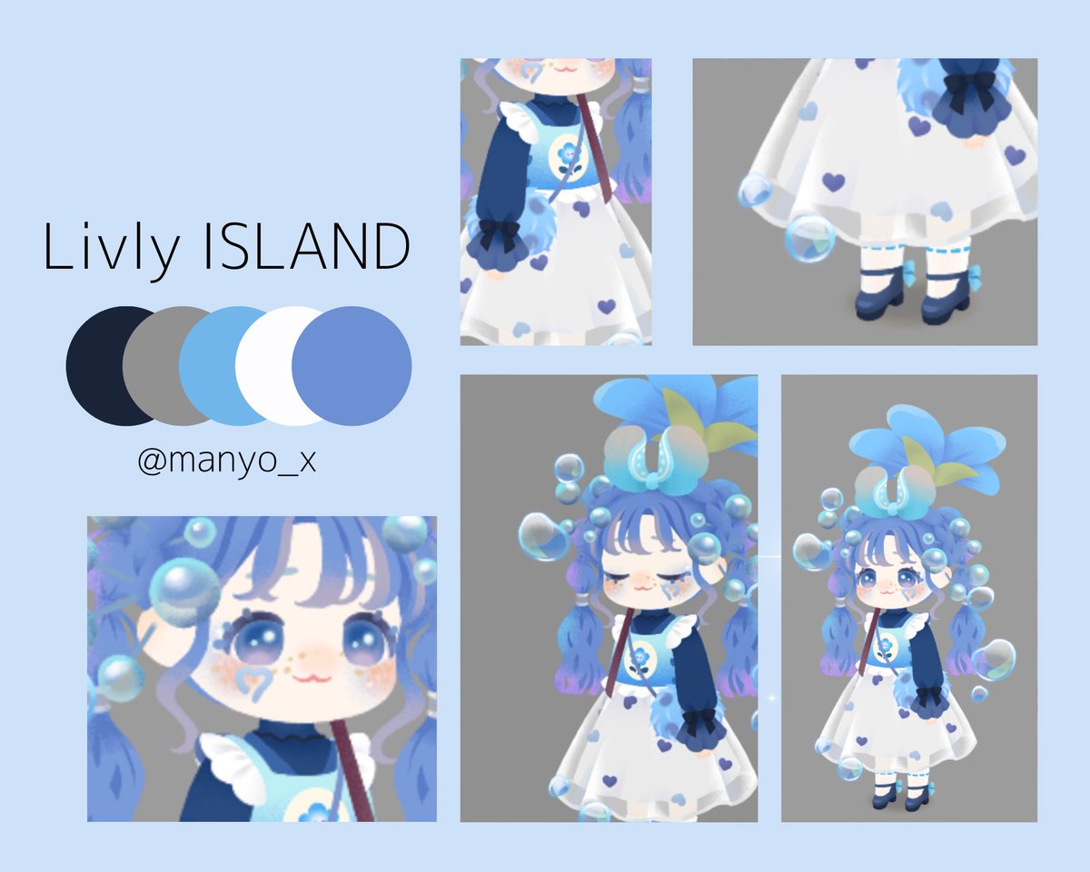 manyo_x's tweet photo. blue…💙

#リヴリー #リヴリーアイランド
#エンセイピア
ユーザー名：まにょ https://t.co/6Q5rx8cYhF